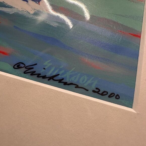 Shari Erickson Regatta Signed Print  Sail Boat St. Thomas Art Print Erickson - Picture 6 of 10